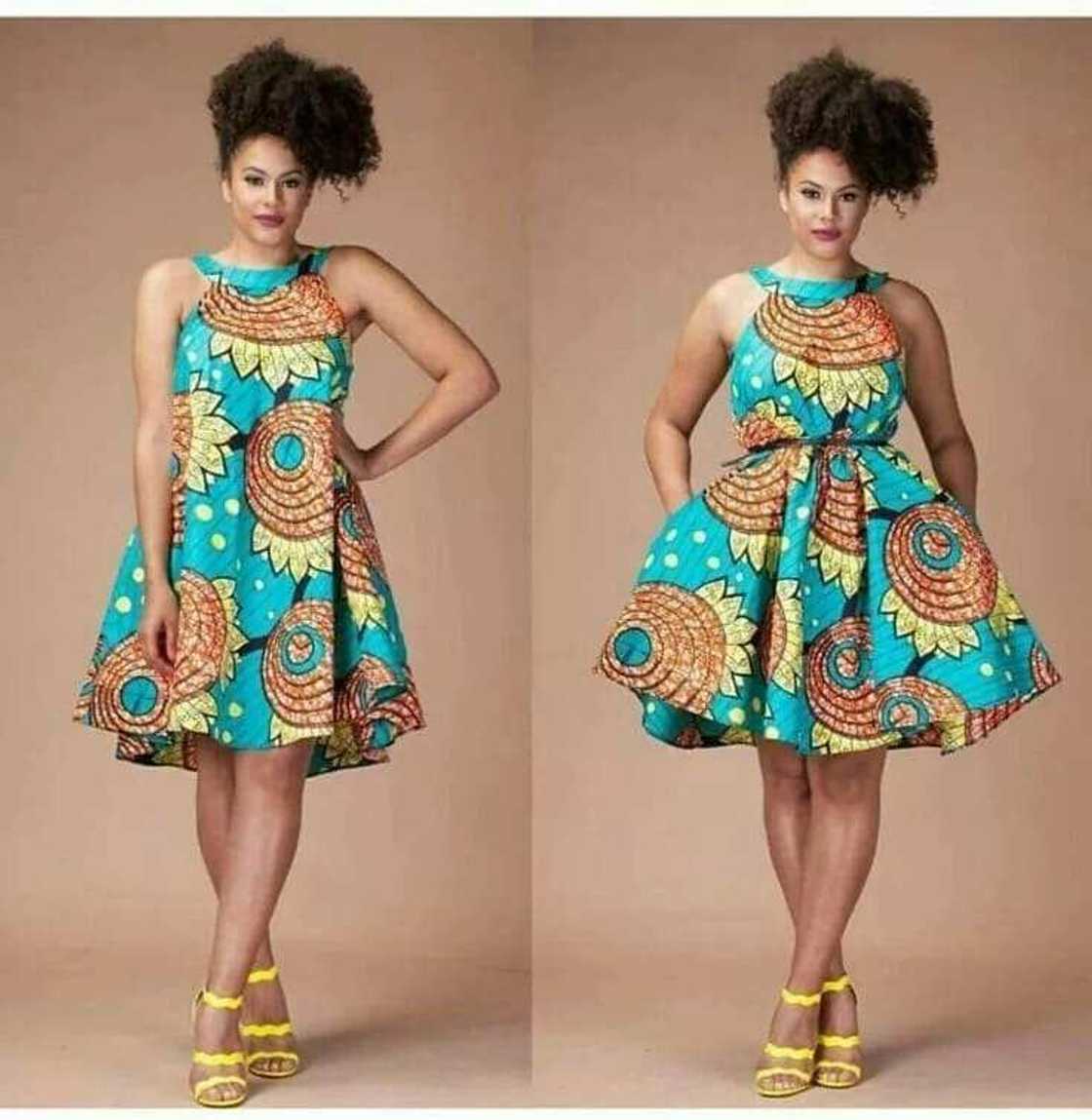 Ankara short dresses styles in Ghana