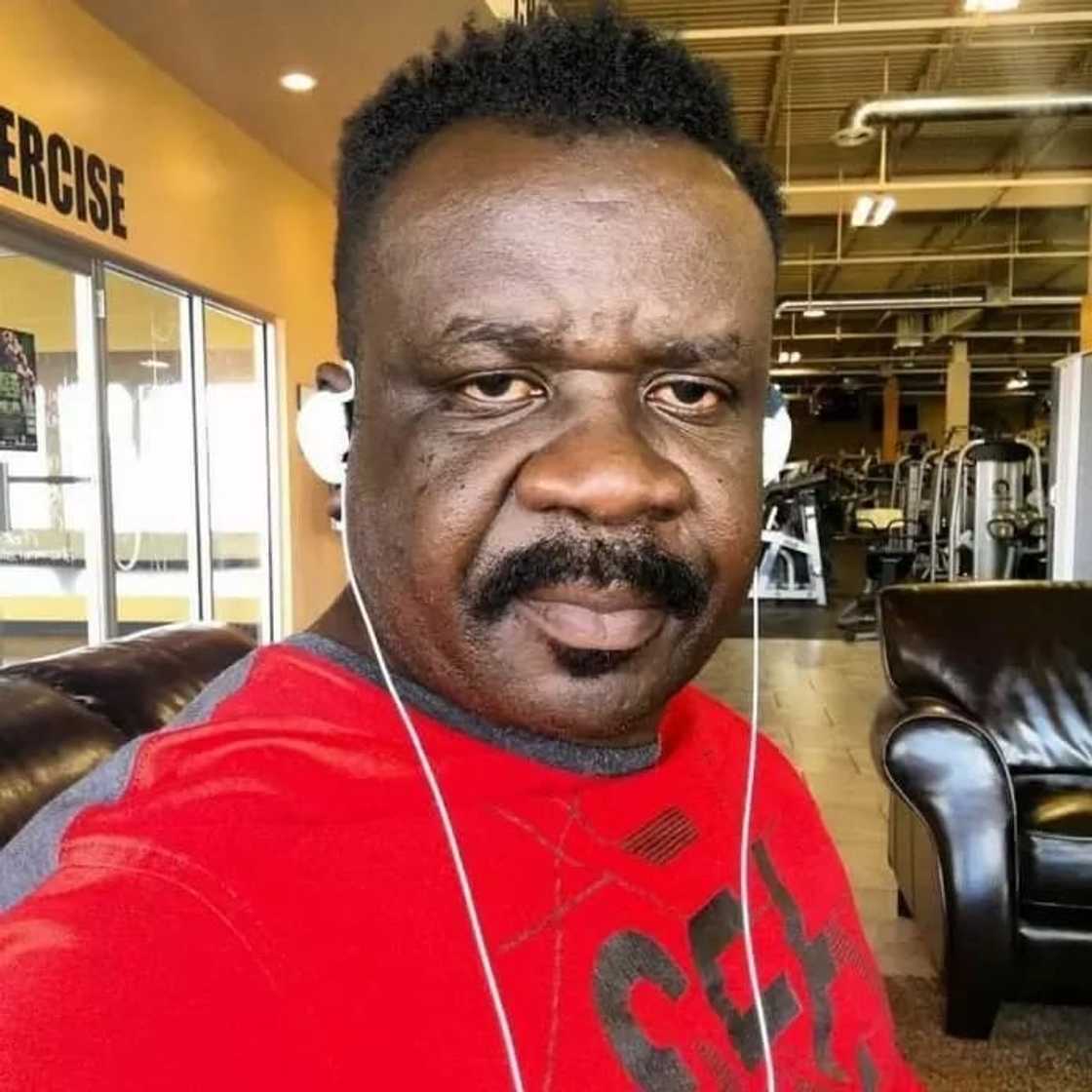 A man wearing a red shirt A man wearing a red shirt