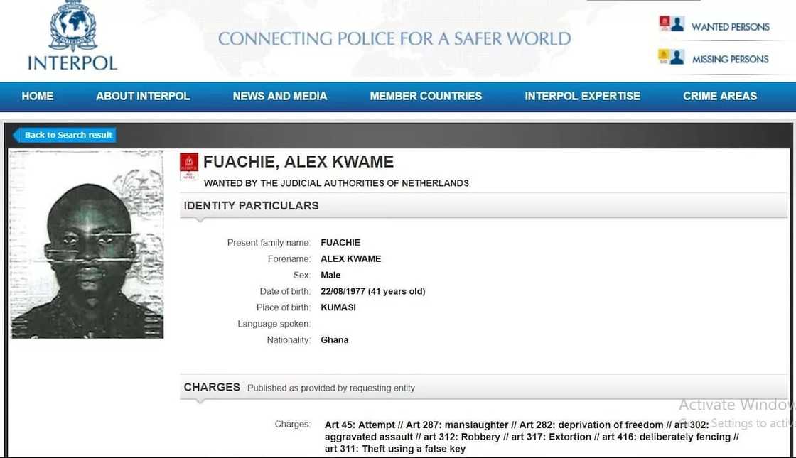 The 2 most wanted Ghanaians on Interpol list