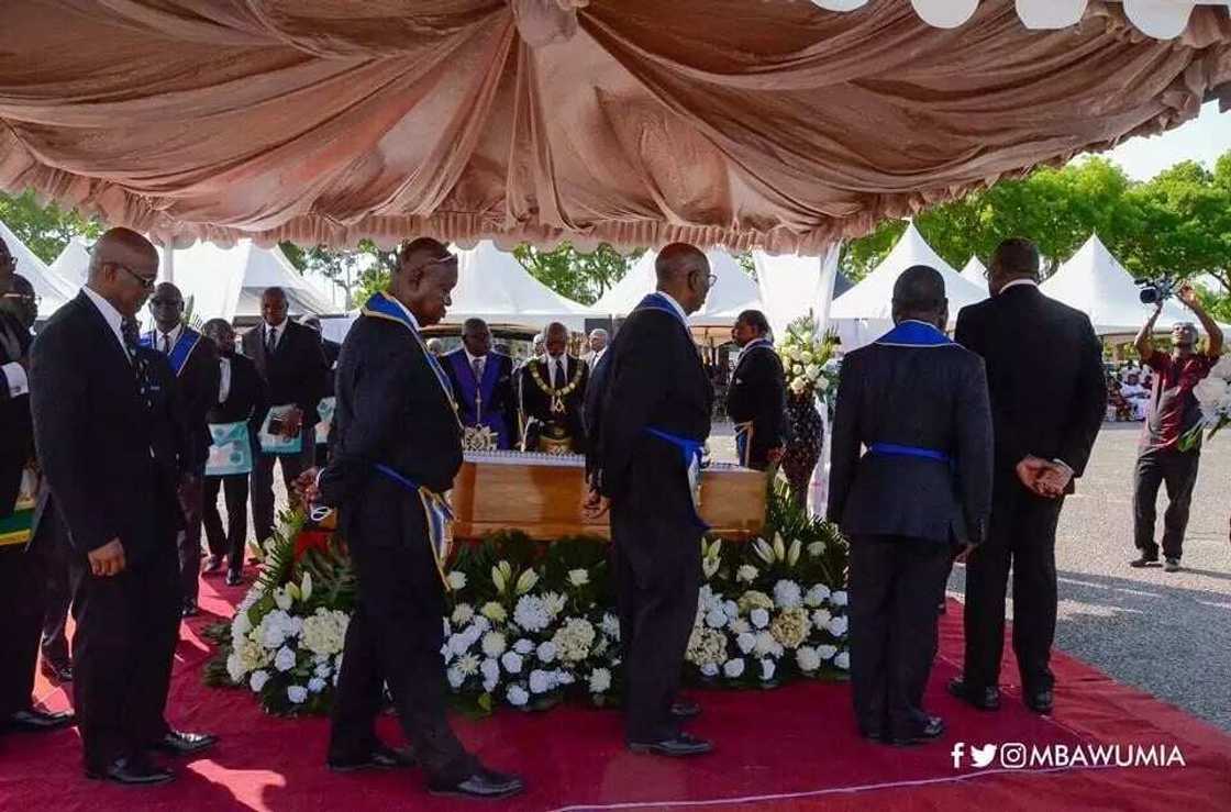 Top Grand Lodge members pay their last respect to K.B. Asante