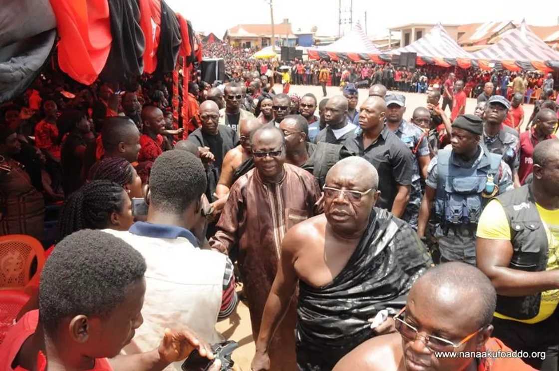 Akufo-Addo attends funeral of late Odeneho Gyapong Ababio II