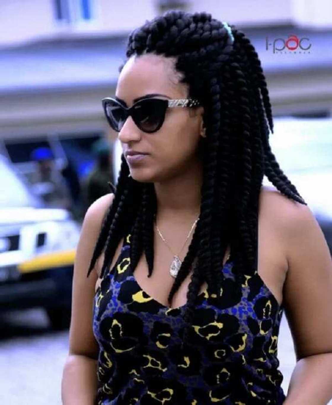 Juliet Ibrahim wearing sunglasses