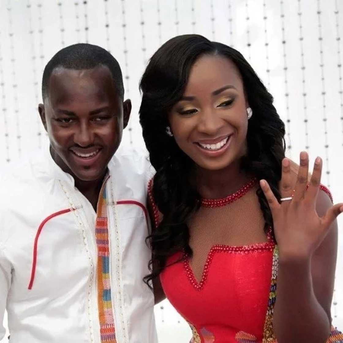 Naa Ashorkor with husband