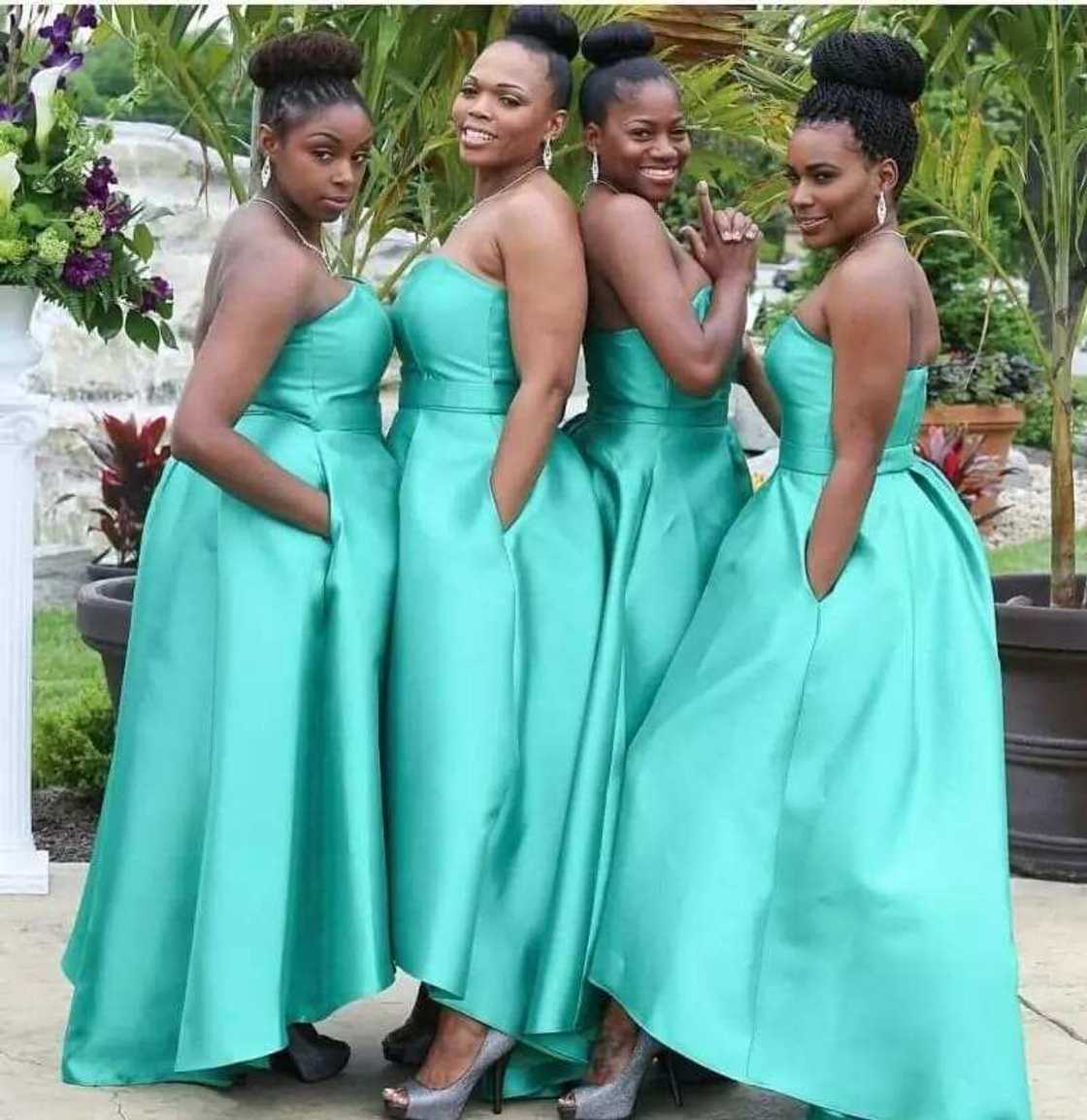 African bridesmaid dress styles in Ghana YEN.COM.GH