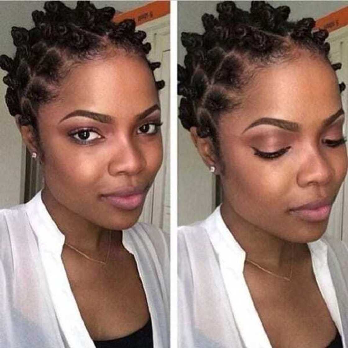 Easy African styles for short natural hair Easy African styles for short natural hair