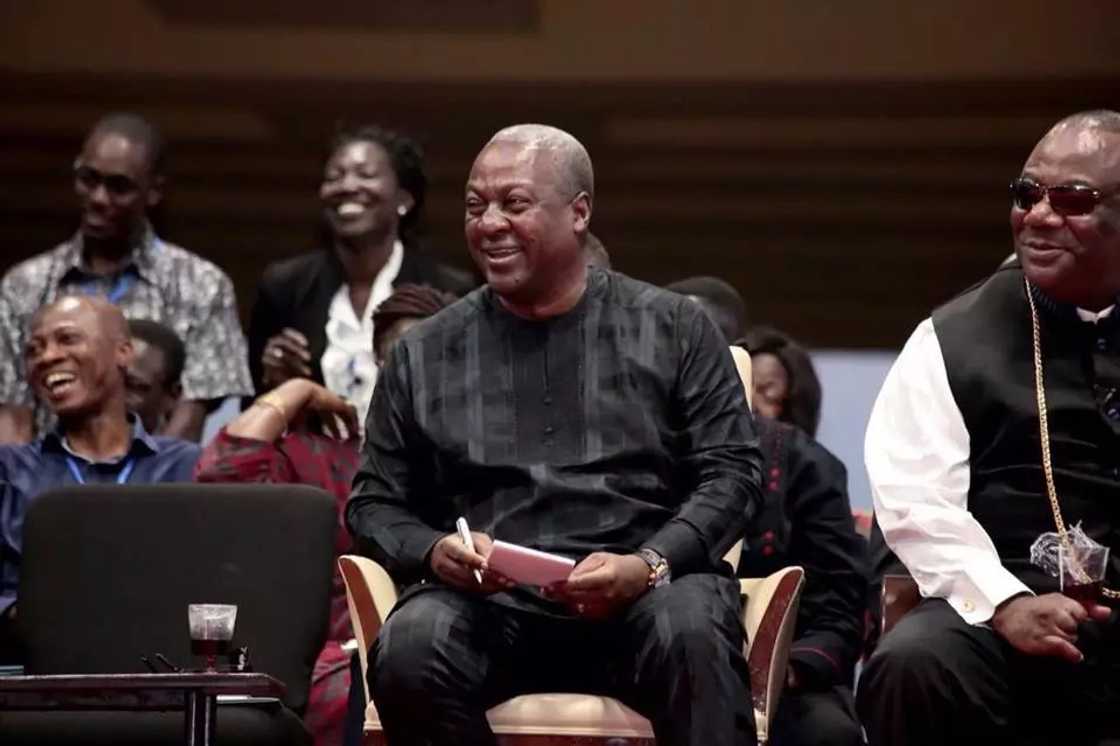 President Mahama worships with Lighthouse Chapel