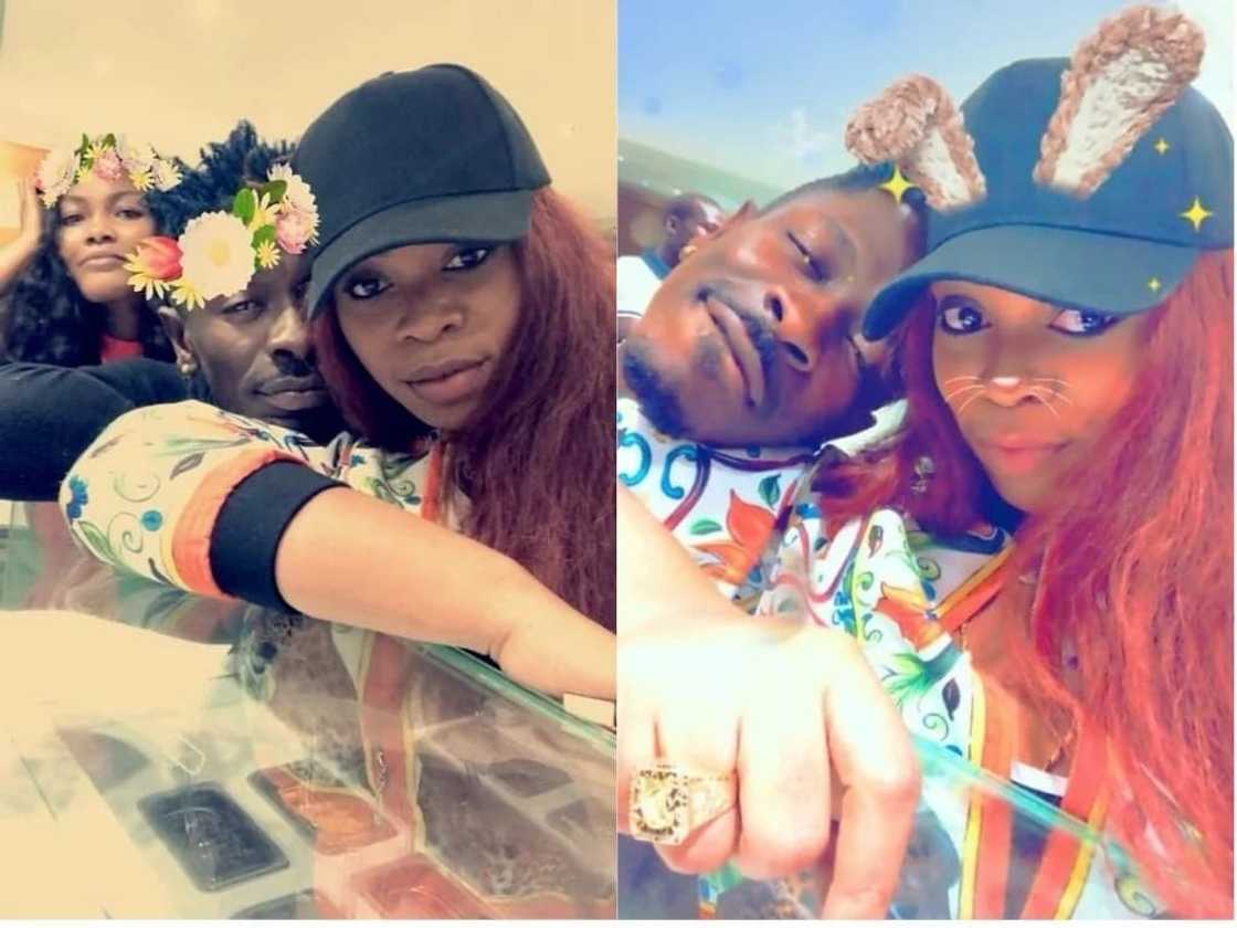 Shatta Michy and Shatta Wale in happy times