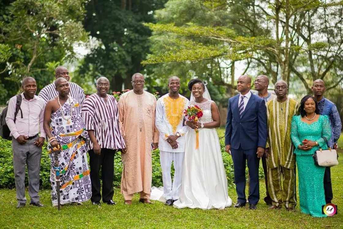 Wedding photos of Manasseh Azure Awuni and Becky