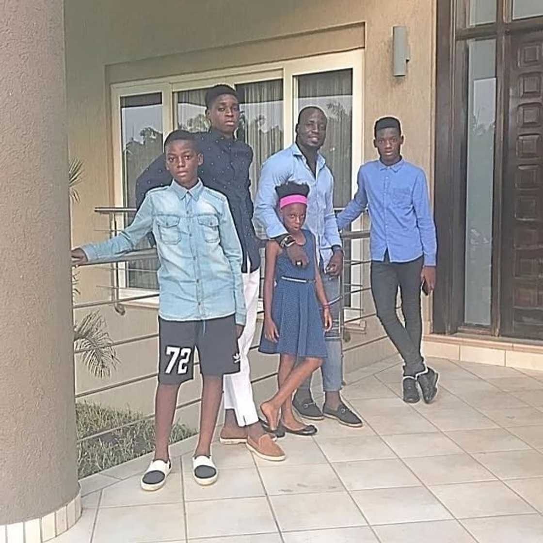 Stephen Appiah and children