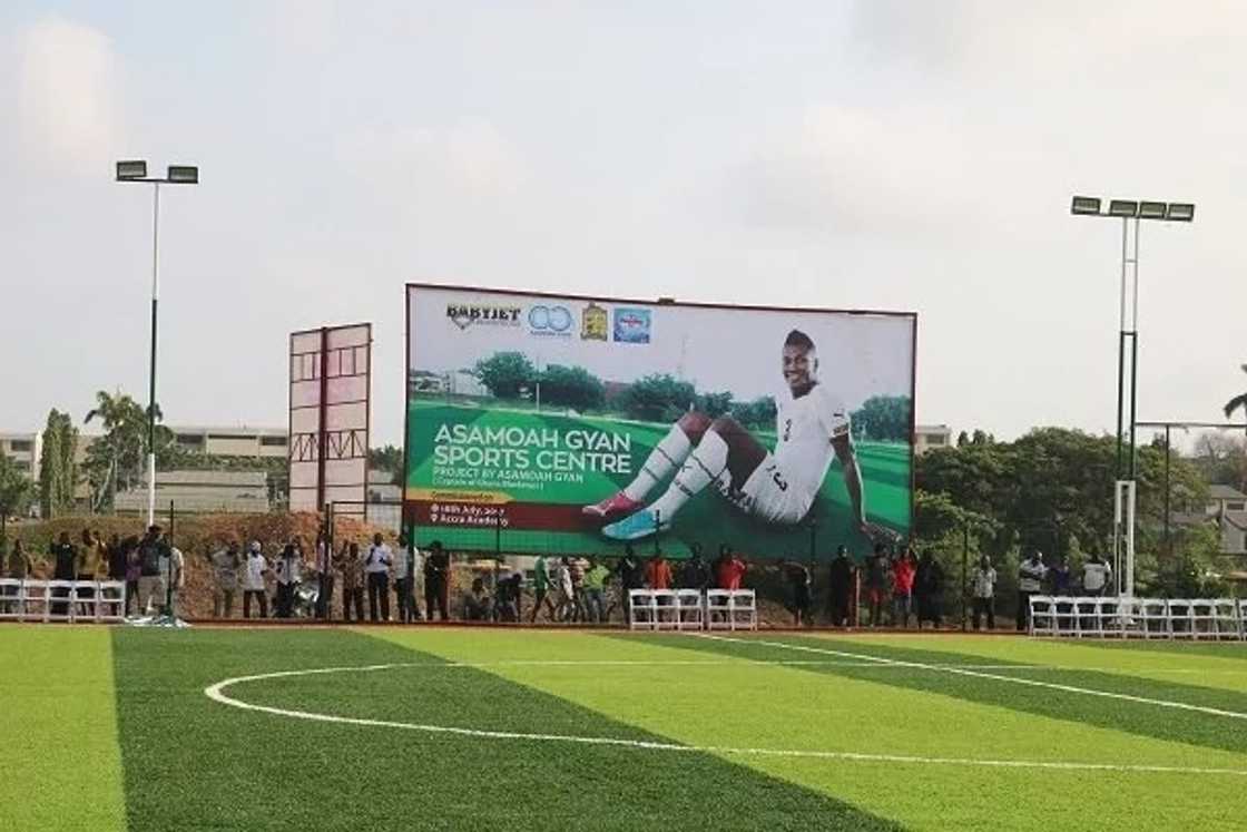 Asamoah Gyan commissions mega sports complex for alma mater Accra Academy