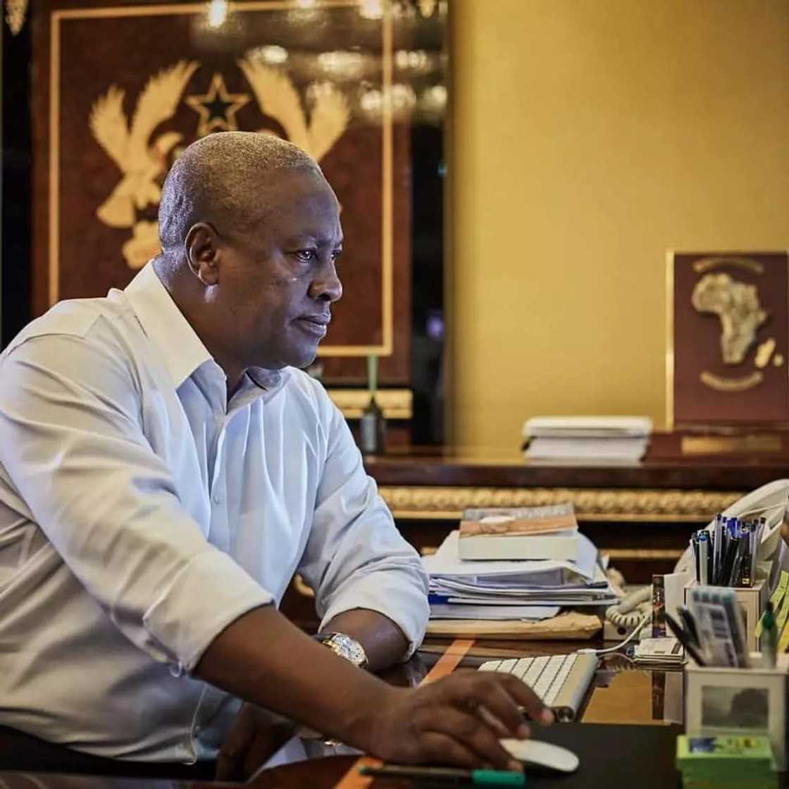 Former president John Mahama pays his own power bills even though he is not supposed to do so. Former president John Mahama pays his own power bills even though he is not supposed to do so.