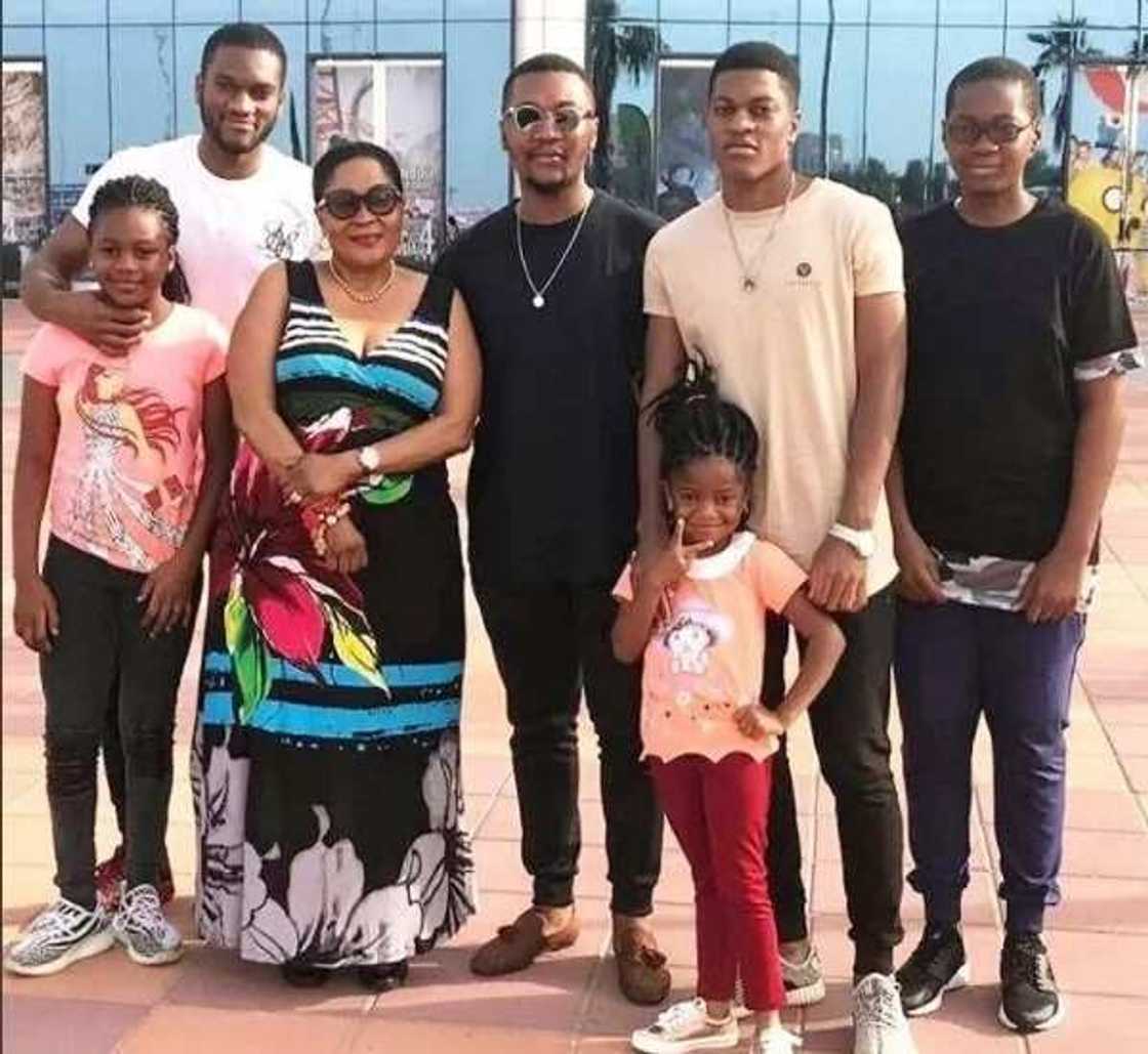 Former president Mahama shows off his children Former president Mahama shows off his children