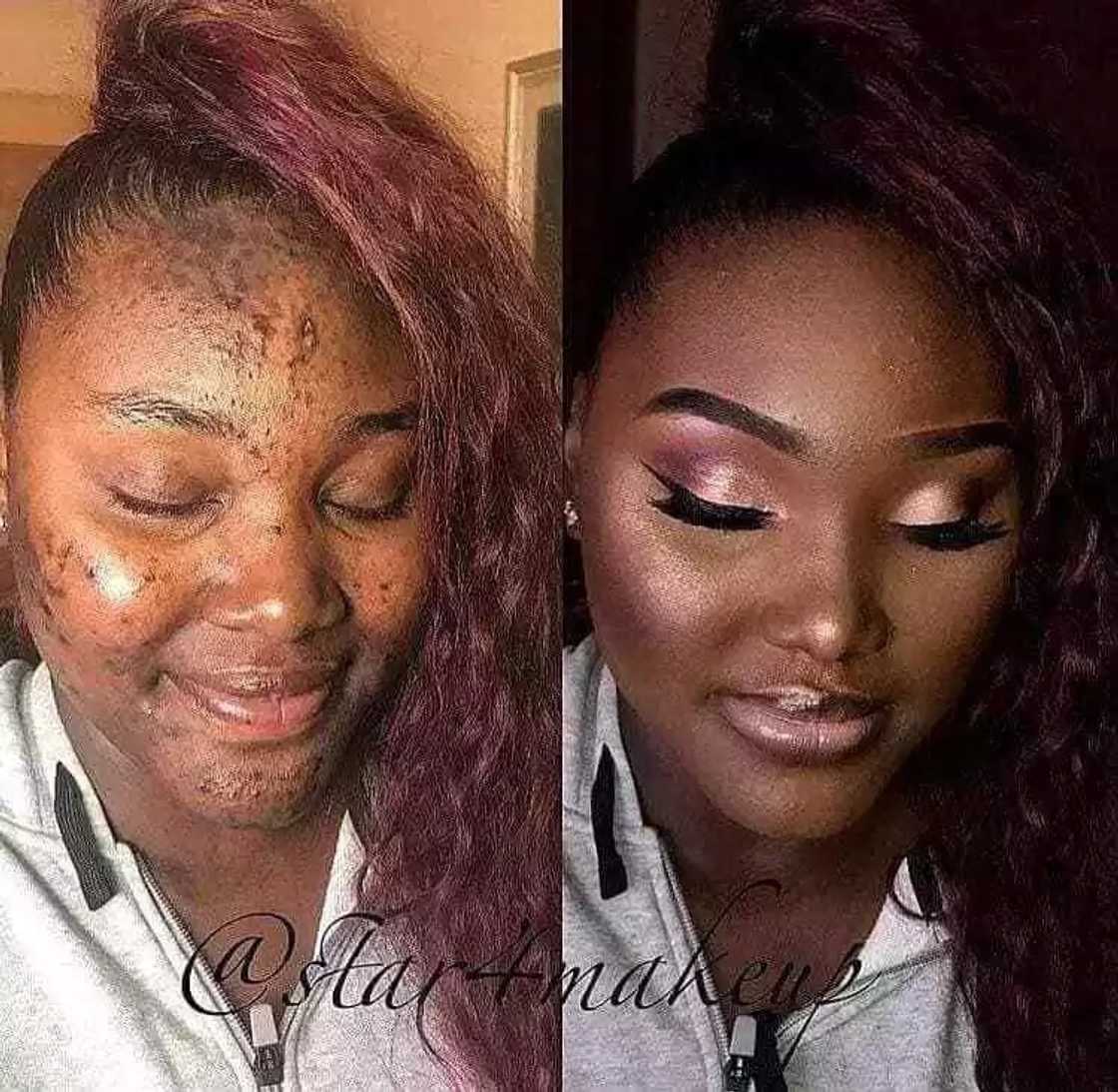 Photos of beautiful makeup transformation fsacinate social media users