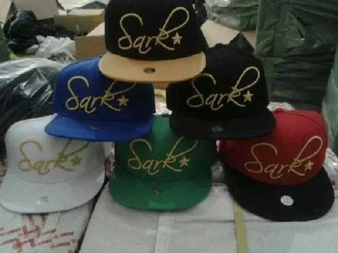 The "Sark Collection" fashion line consisted of caps and belts alongside other streetwear items