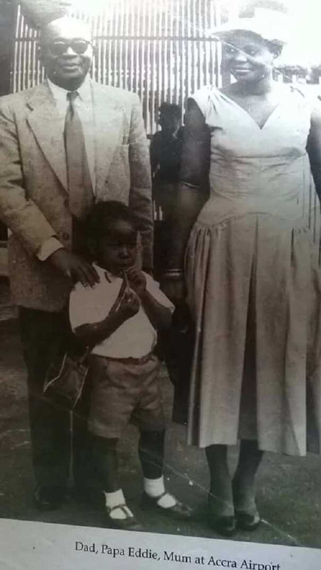 Childhood photos of Akufo-Addo with his family members Childhood photos of Akufo-Addo with his family members