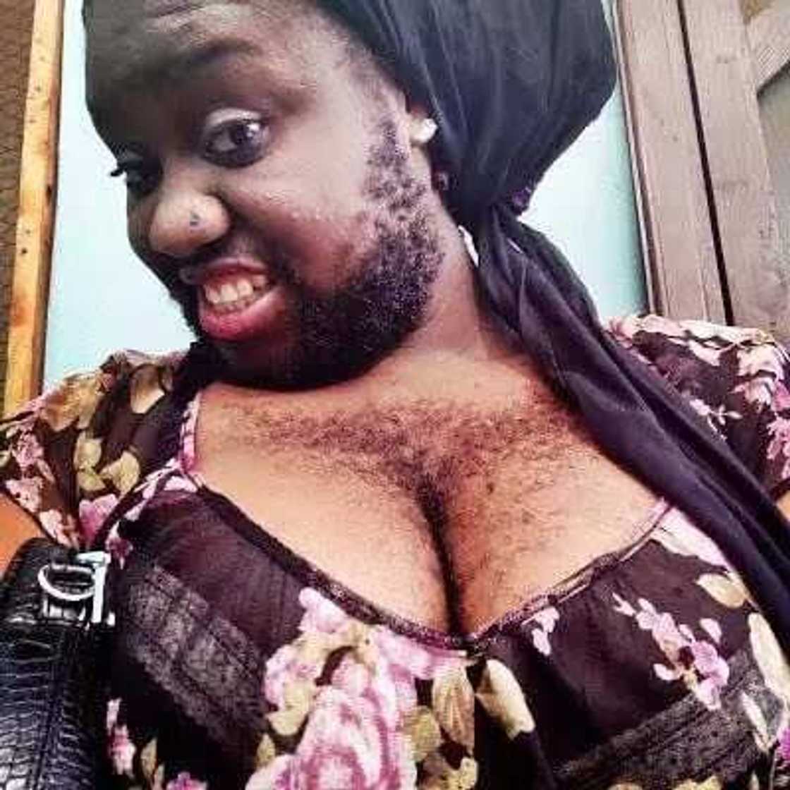 Queen Okafor is Nigeria's hairiest woman Queen Okafor is Nigeria's hairiest woman