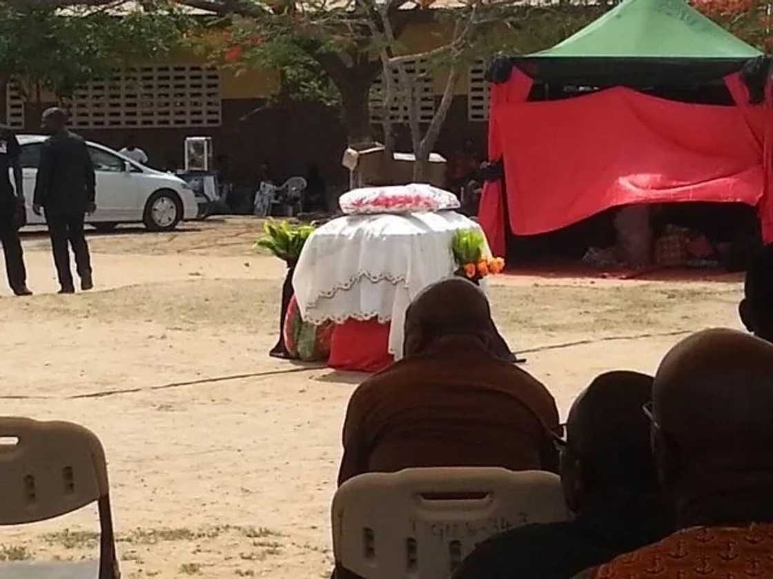 Sad photos from burial of late Ghanaian actress, Gifty Temeng