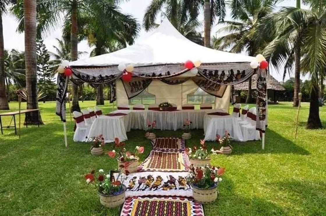 Ghana traditional wedding decoration, african themed wedding