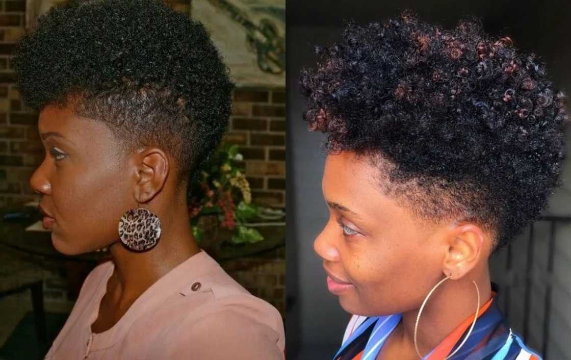 how to style short natural african hair at home, short natural hair photos, very short natural hairstyles