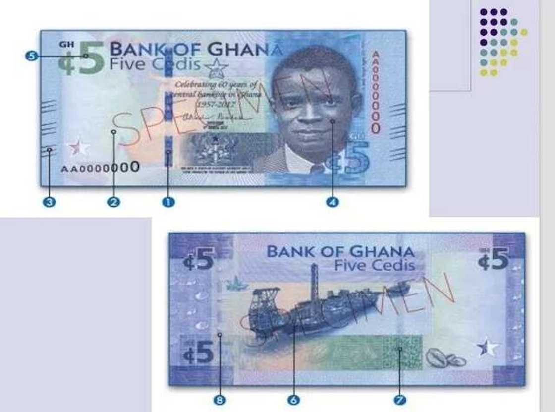 New 5 cedi notes hits Ghanaian market today New 5 cedi notes hits Ghanaian market today