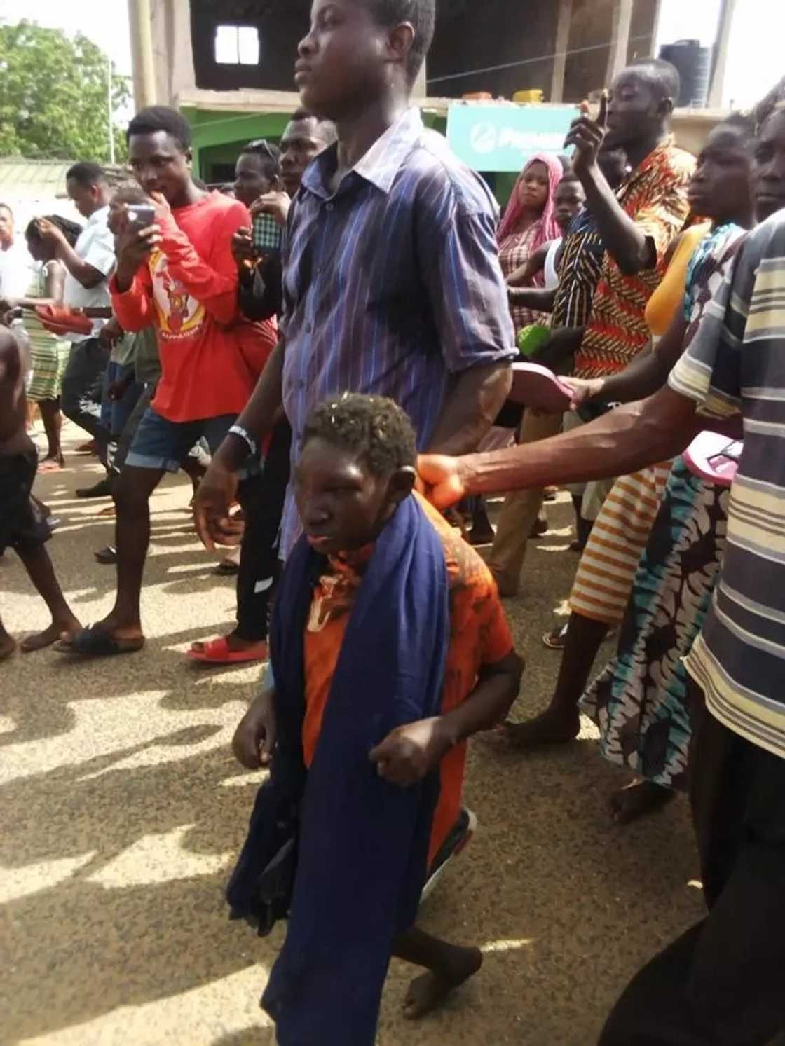 Natives of Sogakope claim to have captured a dwarf god, but we don't think so Natives of Sogakope claim to have captured a dwarf god, but we don't think so