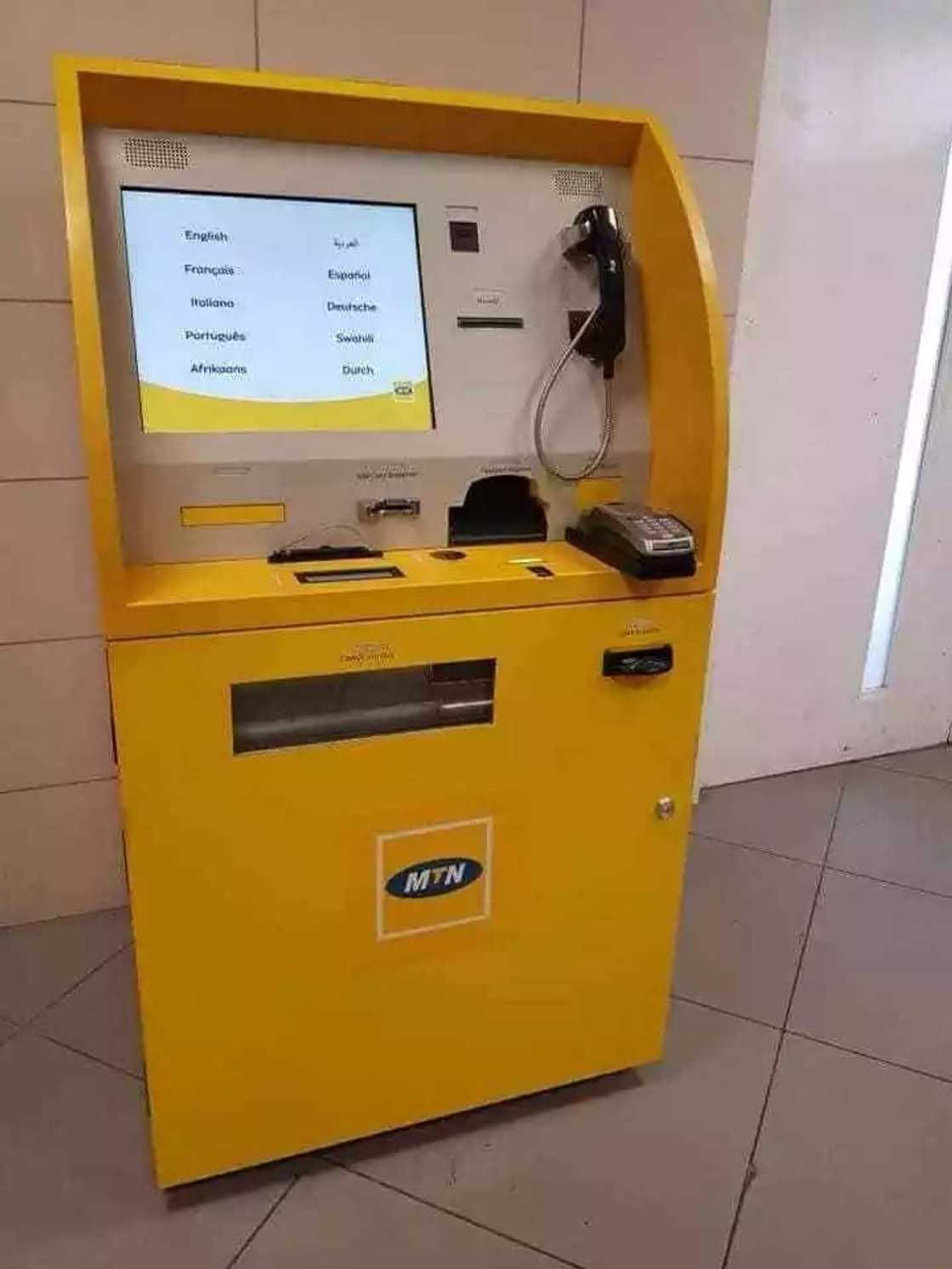 The self-service kiosks for mobile money users introduced