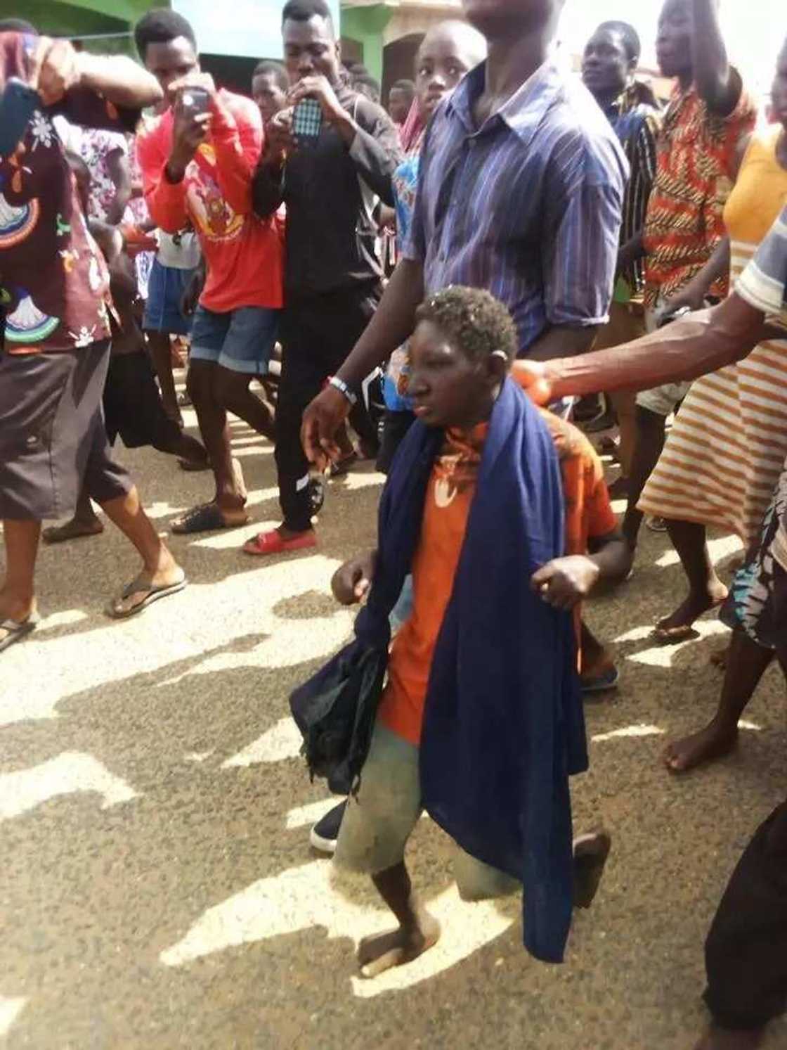 The said dwarf god being paraded on the streets The said dwarf god being paraded on the streets