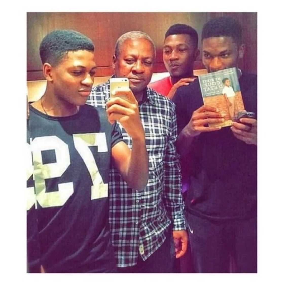 Former president Mahama shows off his children Former president Mahama shows off his children
