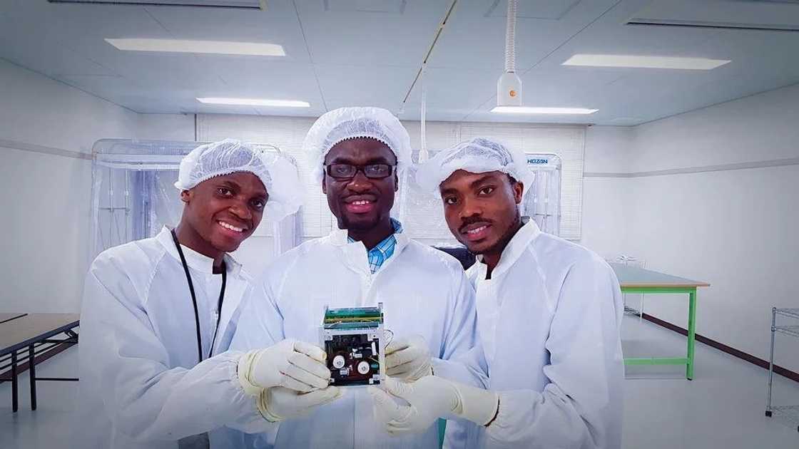 The trio behind the GhanaSat The trio behind the GhanaSat