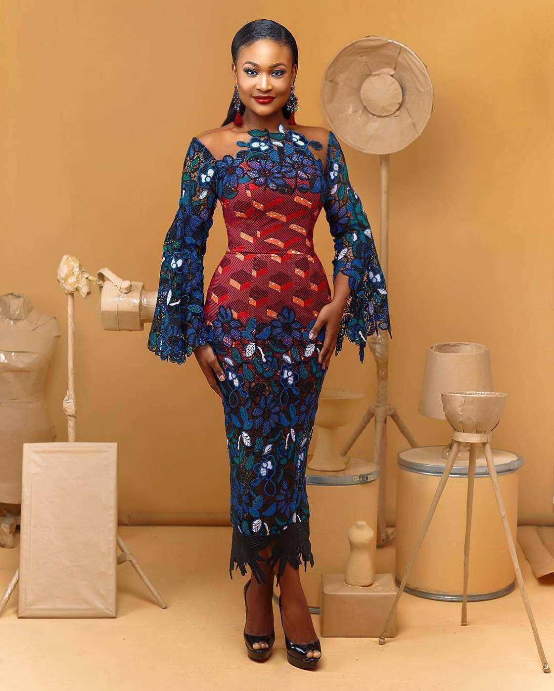 trendy ankara and lace styles
short ankara lace styles
ankara lace blouse styles