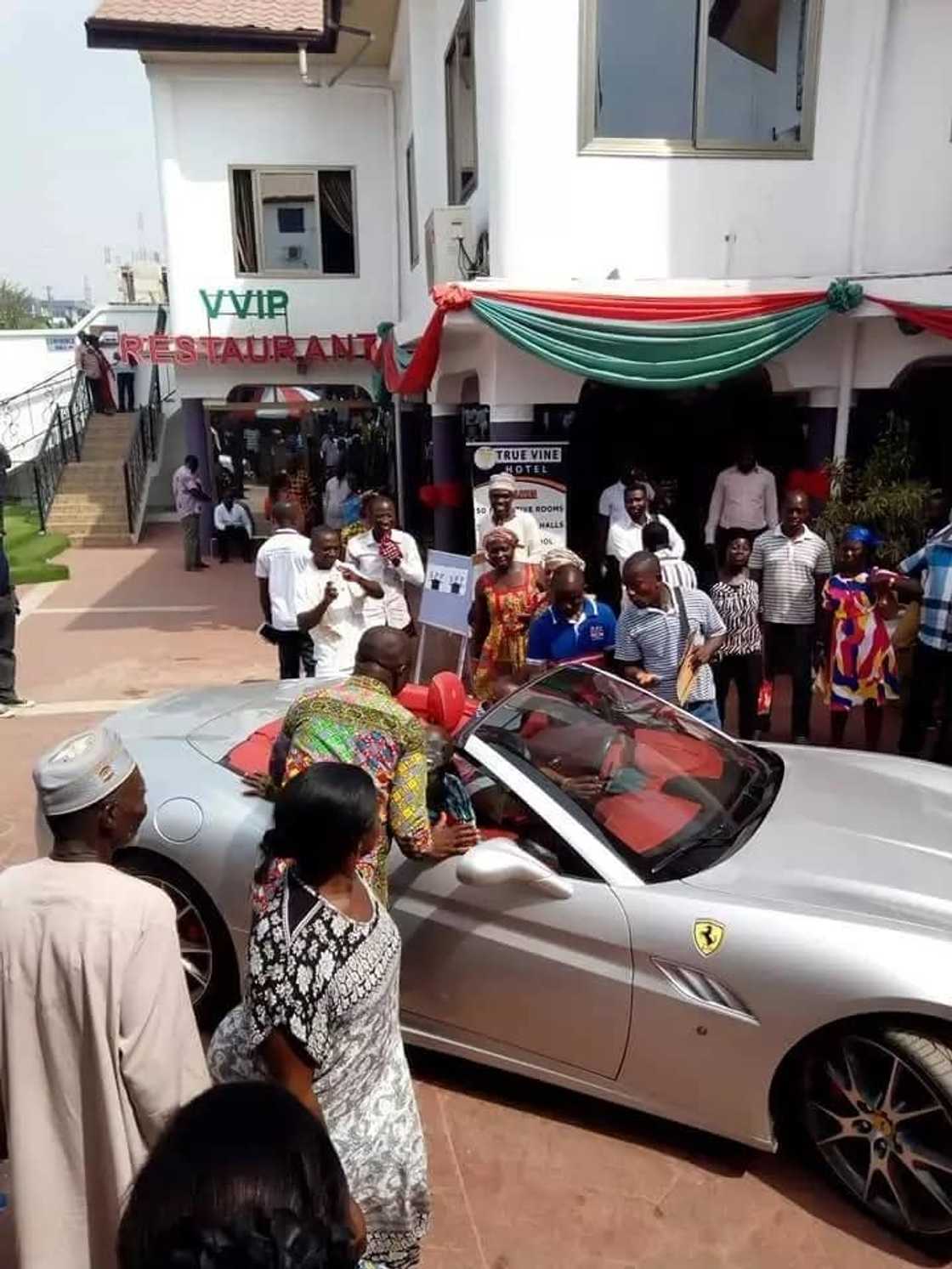 Ashanti Regional NPP Chairman, Bernard Antwi Boasiako aka Chairman Wontumi has been spotted cruising in a Ferrari Ashanti Regional NPP Chairman, Bernard Antwi Boasiako aka Chairman Wontumi has been spotted cruising in a Ferrari