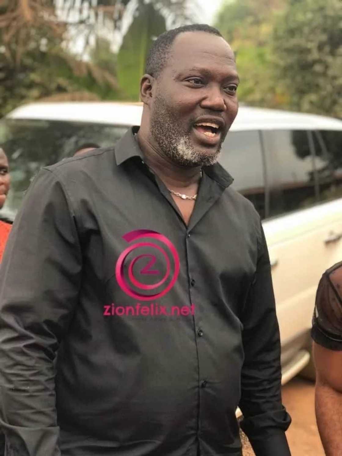 Bishop Bernard Nyarko wears a black shirt Bishop Bernard Nyarko wears a black shirt