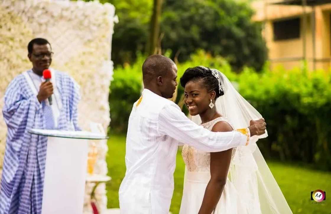 Wedding photos of Manasseh Azure Awuni and Becky