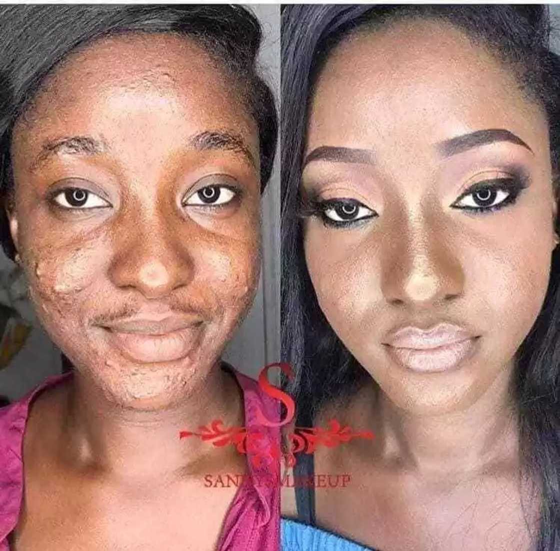 Photos of beautiful makeup transformation fsacinate social media users