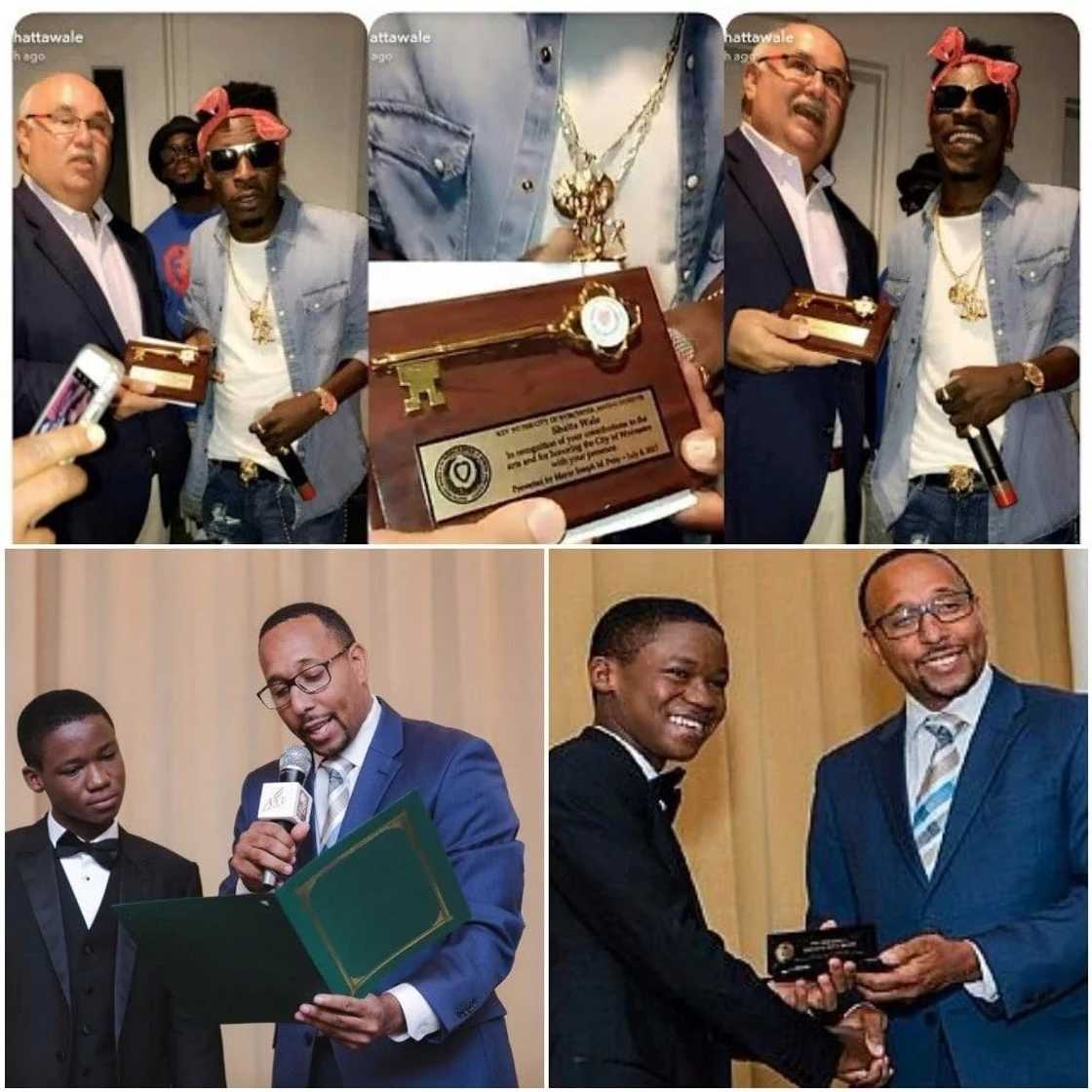 Shatta Wale receives ‘Key to City of Worcester’ in US (Photos) Shatta Wale receives ‘Key to City of Worcester’ in US (Photos)