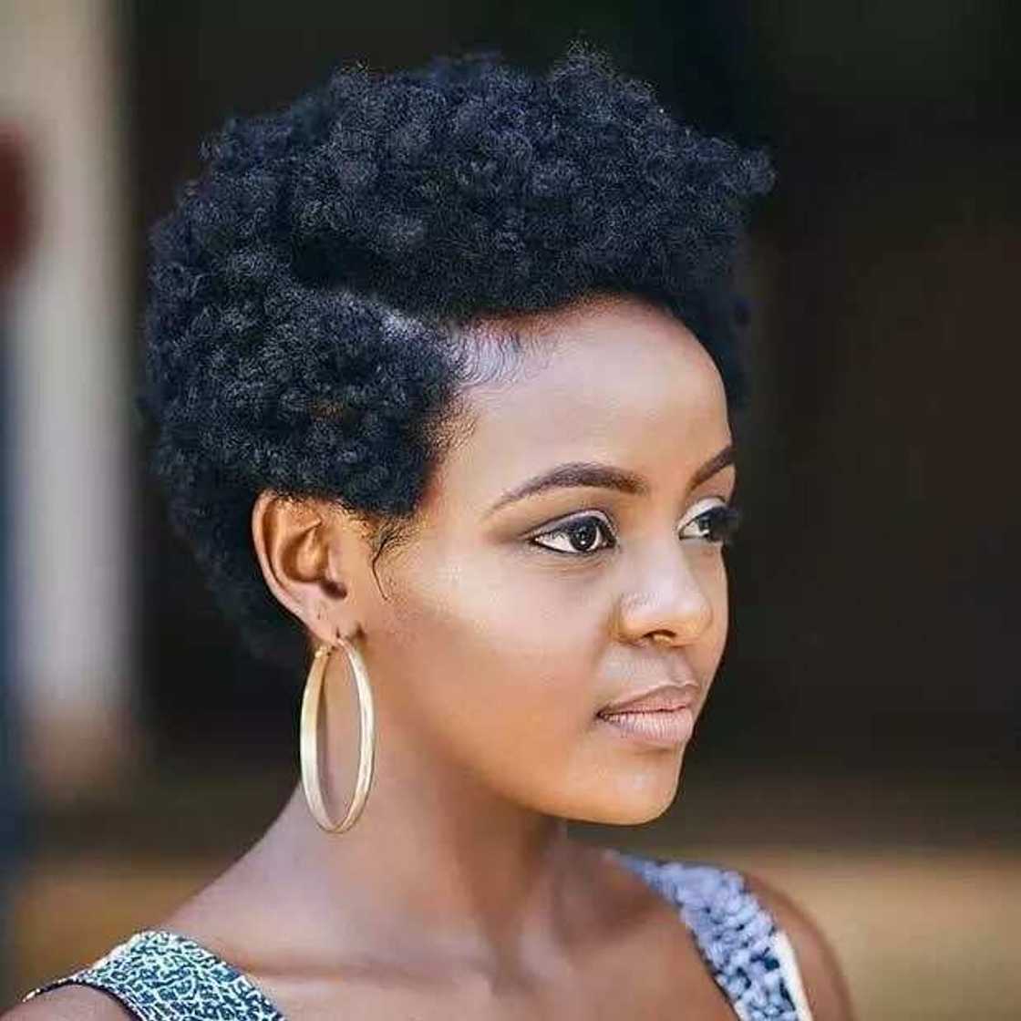 how to style short natural african hair at home, short natural hair photos, very short natural hairstyles