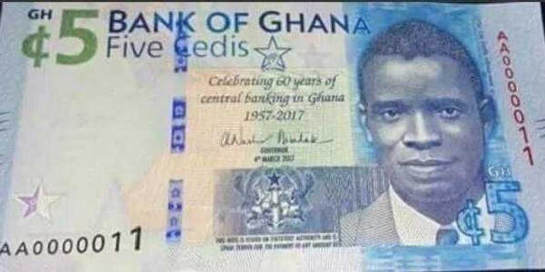 New 5 cedi notes hits Ghanaian market today