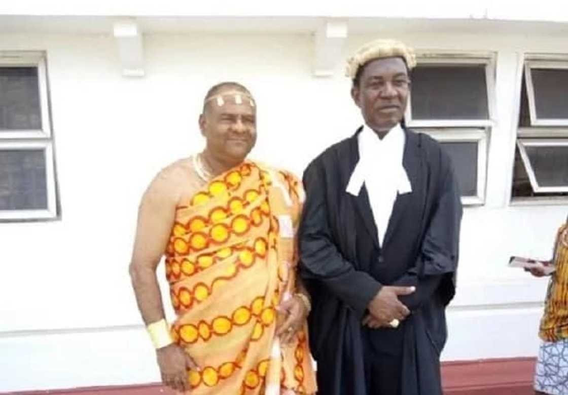 A paramount chief in Techiman has become a lawyer and YEN is so proud of him