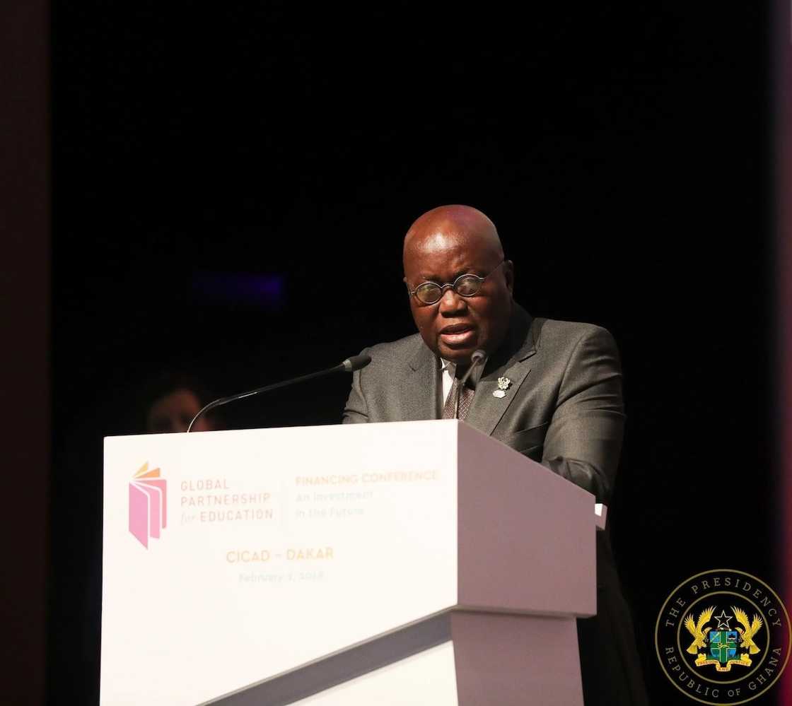 Akufo Addo speaks at the International Education Summit in Senegal Akufo Addo speaks at the International Education Summit in Senegal