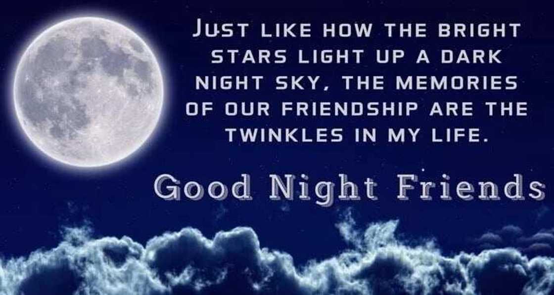 Sweet good night quotes for friends Sweet good night quotes for friends