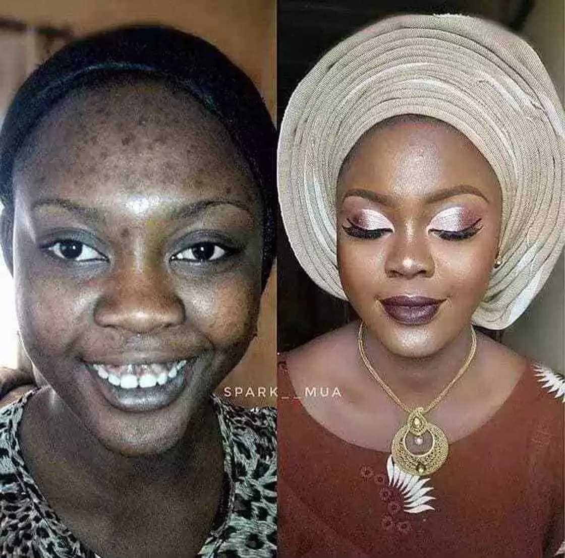 Photos of beautiful makeup transformation fsacinate social media users