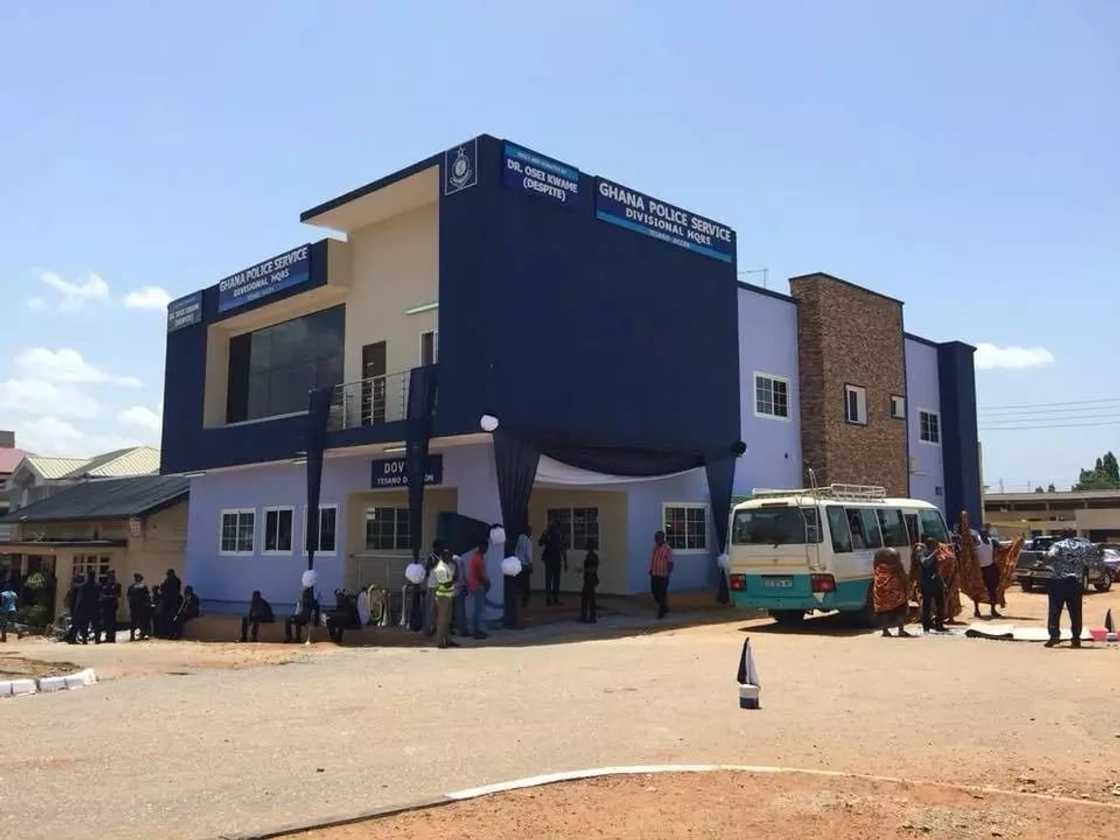 Despite has built an ultra-modern police station at Tesano Despite has built an ultra-modern police station at Tesano