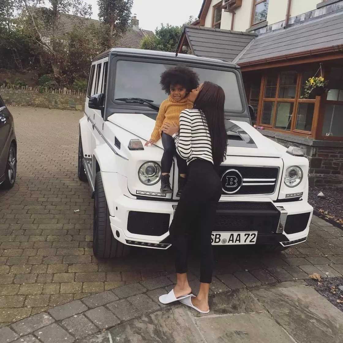 Imani Ayew with Dede Ayew's daughter, Inaya Ayew. Imani Ayew with Dede Ayew's daughter, Inaya Ayew.