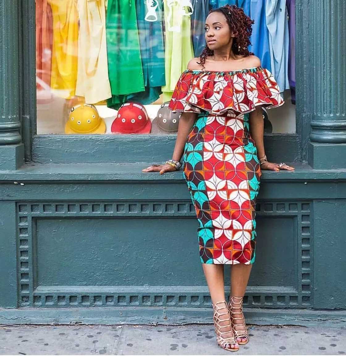 off shoulder ankara dress, latest ankara flare gowns, ankara cape styles off shoulder ankara dress, latest ankara flare gowns, ankara cape styles