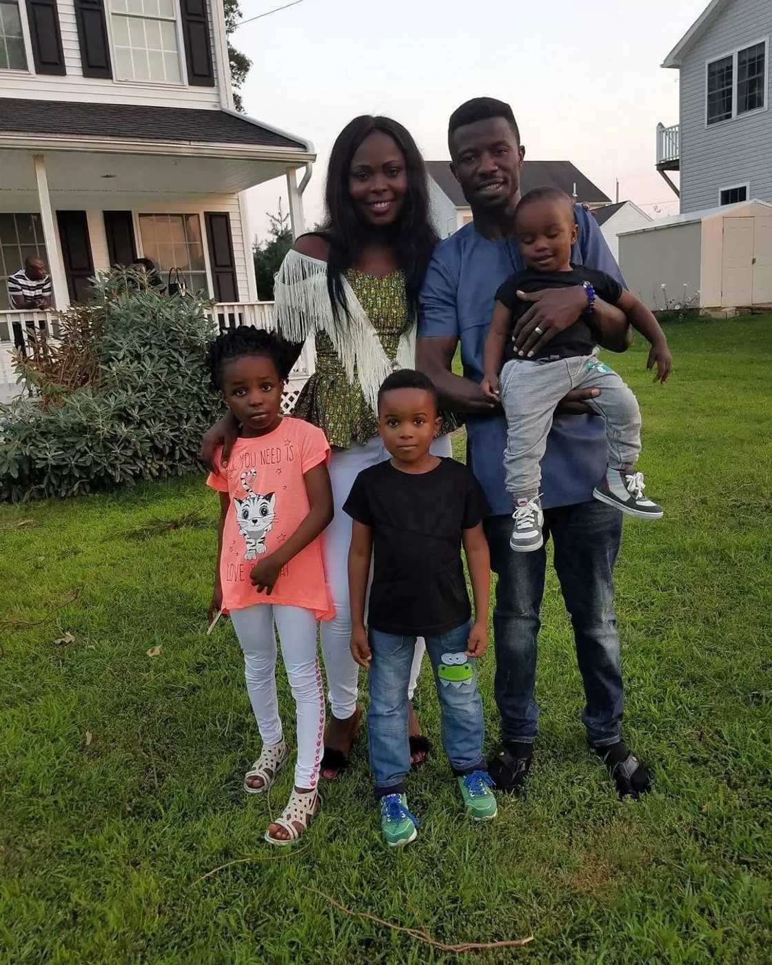 Kwaku Manu and wife and children Kwaku Manu and wife and children