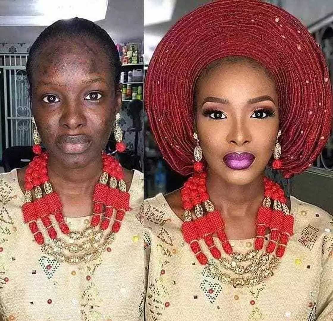 Photos of beautiful makeup transformation fsacinate social media users