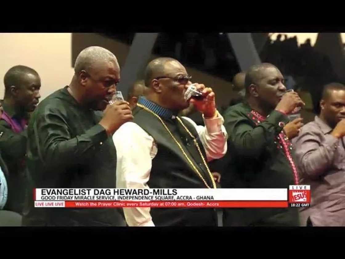 President Mahama worships with Lighthouse Chapel