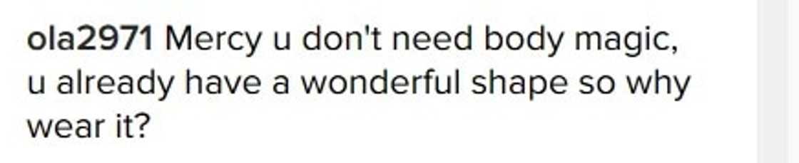 Mercy Johnson shares new photo of slim waist Mercy Johnson shares new photo of slim waist