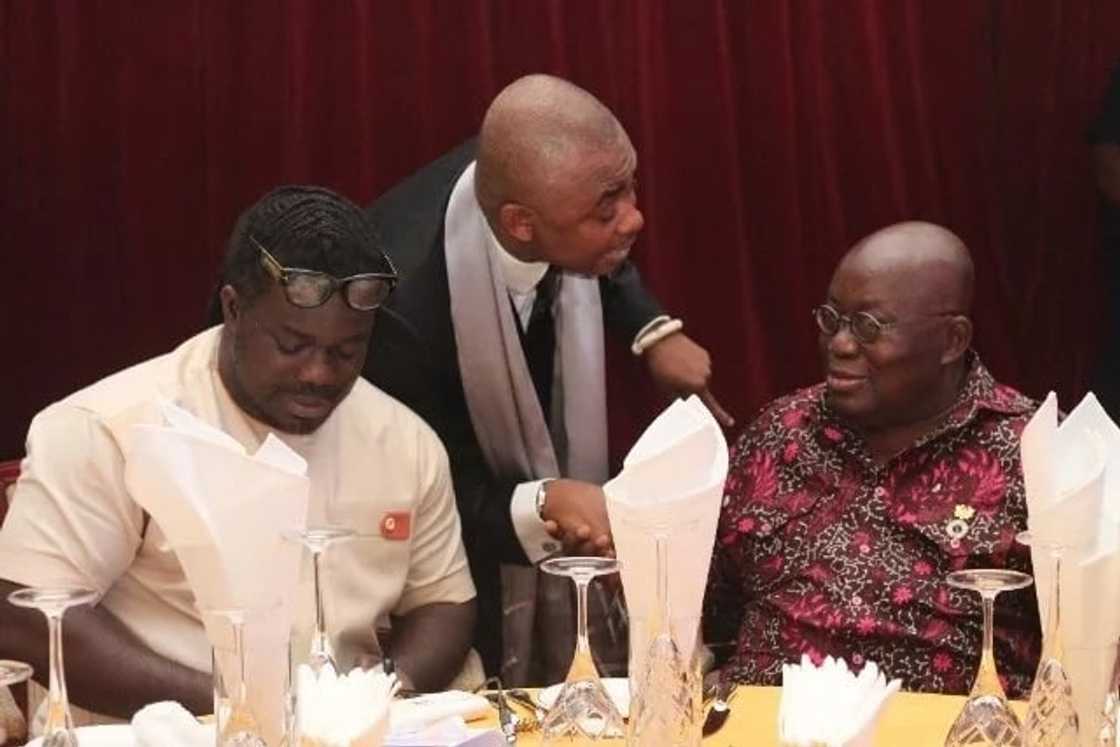 Nana Addo with MUSIGA boss and colleague Nana Addo with MUSIGA boss and colleague