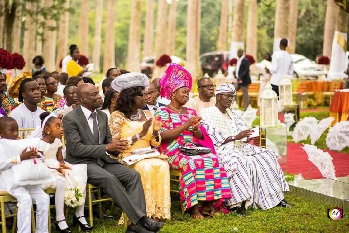 Wedding photos of Manasseh Azure Awuni and Becky